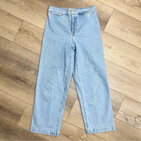 Madewell Emmett Wide Leg Crop Welt Pocket Edition Size 25 - Picture 3 of 10